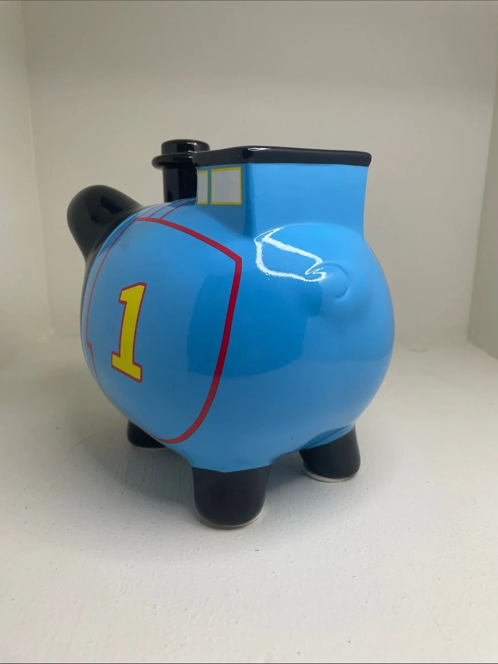 Fab Star Point Thomas the Train ceramic Coin Bank